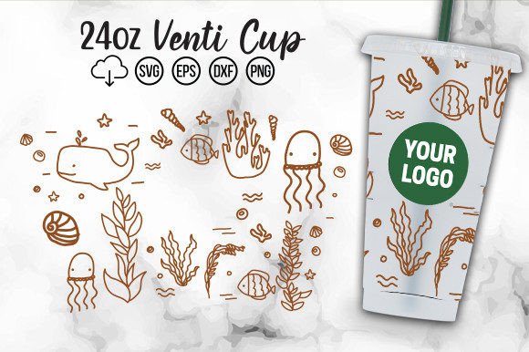 Beach, Oceancold Cup SVG: Graphics for Crafts & Commercial Use
