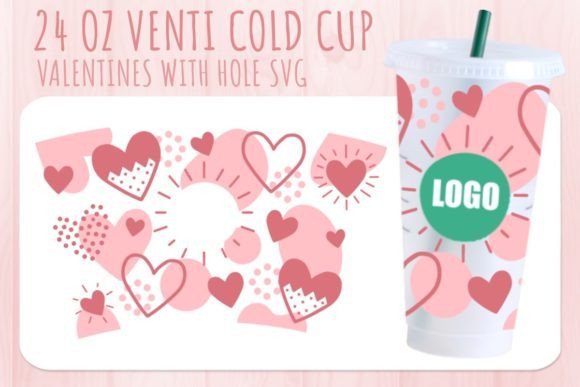 Boho Valentine’s Cup SVG: Graphics for Crafts & Seasonal Branding