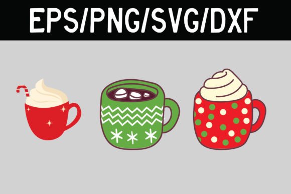 Christmas Hot Drink Cup SVG: Graphics for Crafts