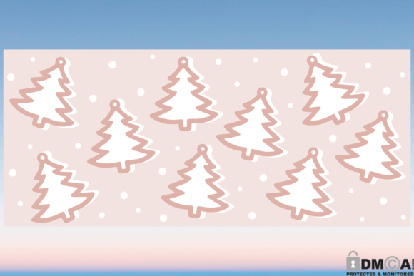 Christmas Tree 16oz Libbey Glass Cup SVG: Graphics & Print Templates