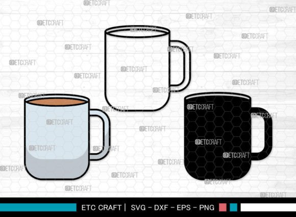 Coffee Cup Icons Color: Graphics for Crafts & Content