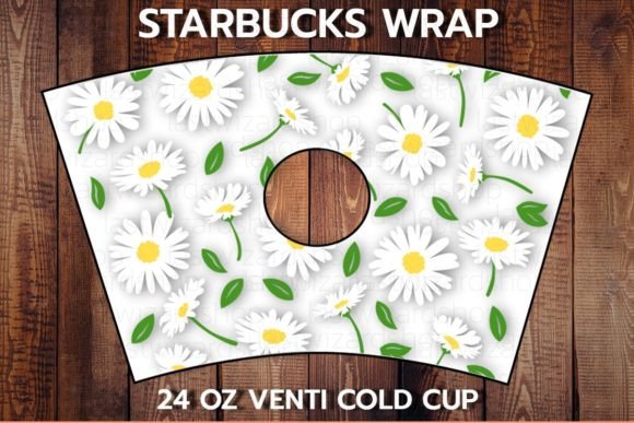 Daisy Flower 24oz Cup SVG