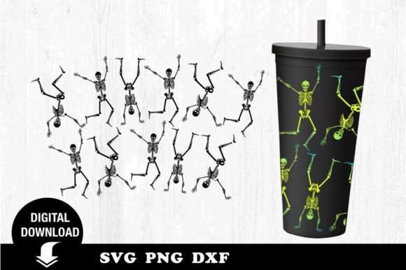 Dancing Skeletons SVG: Graphics & Print Templates for Crafters