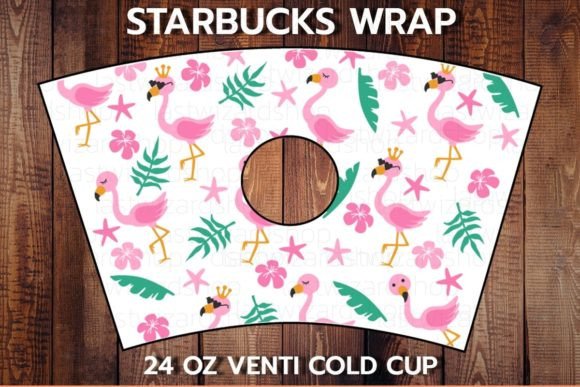 Flamingo 24oz Cup SVG: Graphics for Crafts & Content