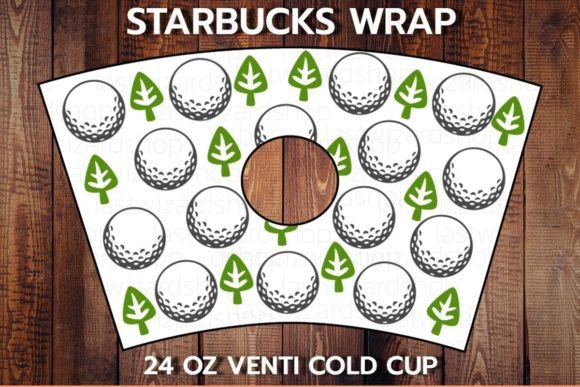 Golf Sport 24oz Cold Cup SVG: Graphics for Crafts & Branding