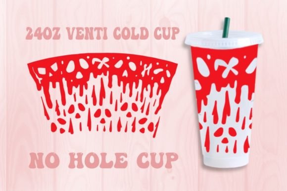 Halloween Bloody No Hole Cold Cup Svg: Graphics for Crafts