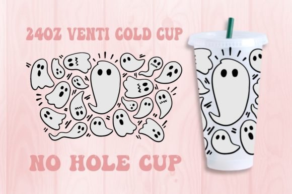 Halloween Spooky No Hole Cold Cup Svg: Graphics for Crafts-Driven Branding