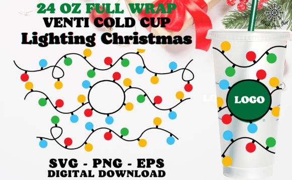 Lighting Christmas Wrap SVG: Graphics for Crafts Projects