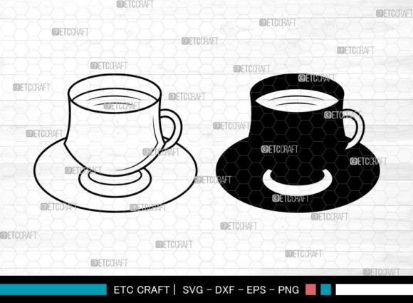 Tea Cup SVG Graphics for Crafts & Branding