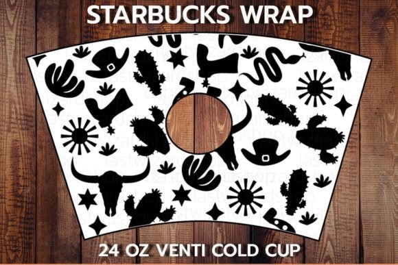 Western Desert 24oz Cup Svg: Graphics for Crafts Done Right
