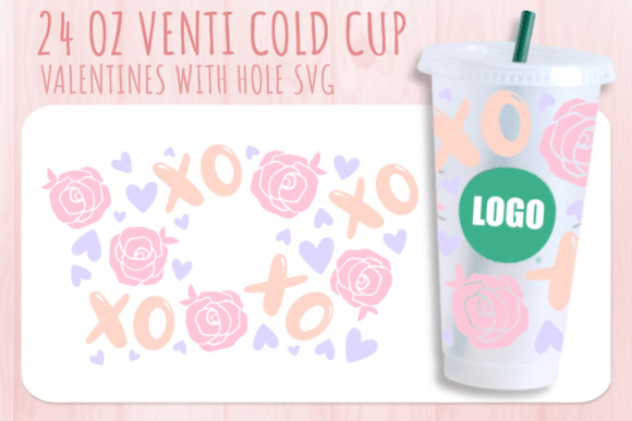 Xoxo Rose Valentine’s Cup SVG: Graphics for Crafts